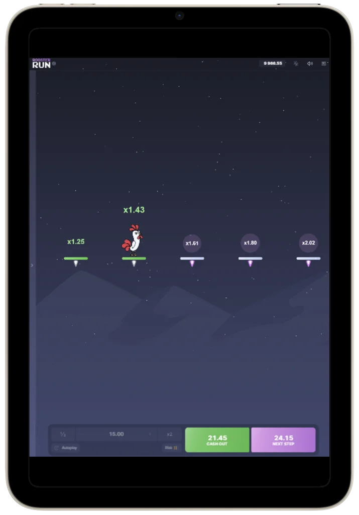 Rooster Run app