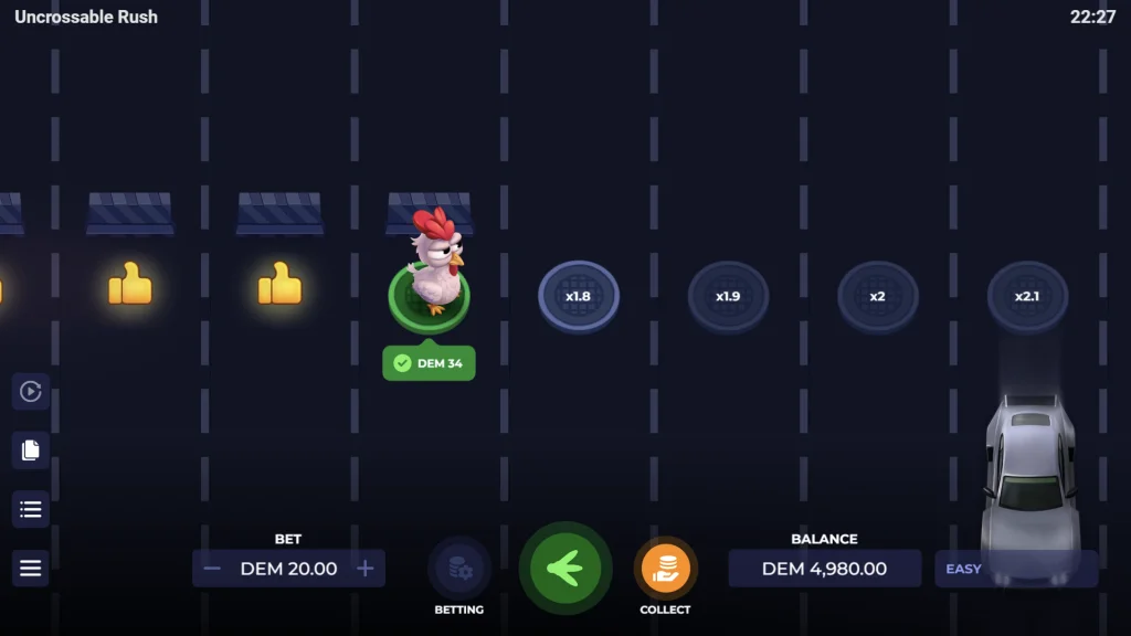 Uncrossable Rush demo