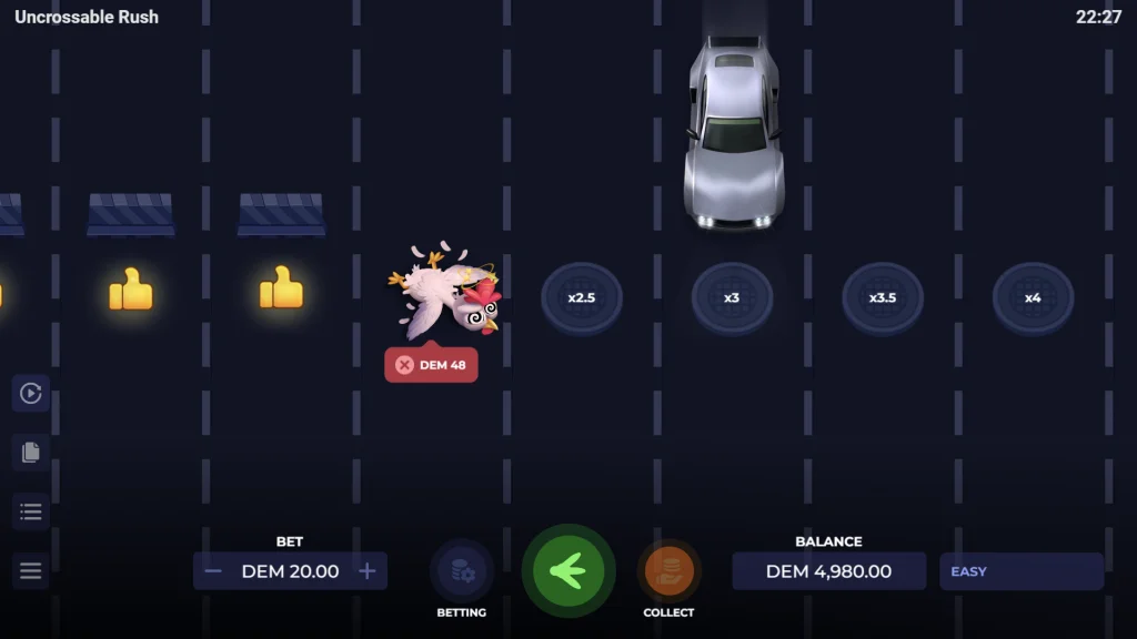 Uncrossable Rush demo gratis
